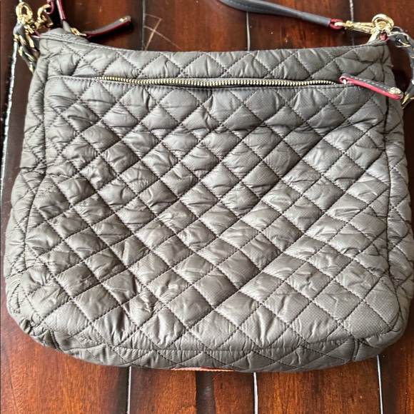 MZ Wallace Quilted Dark Gray Shoulder Bag - Picture 5 of 7
